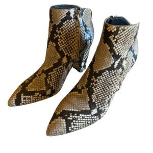 Marc Fisher snake boots - size 8